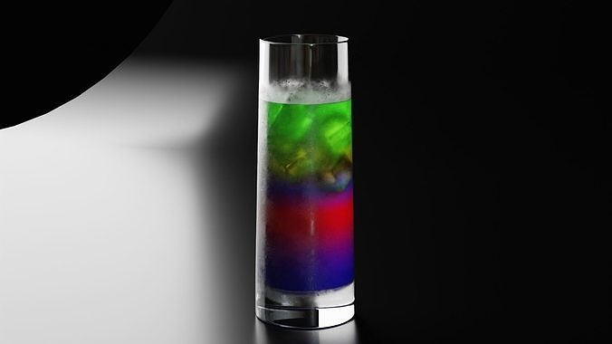 Highball glass 4 3D model 5