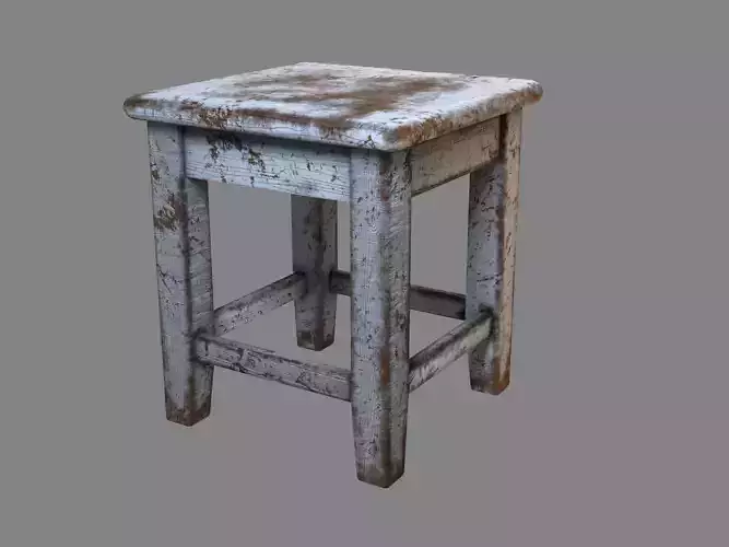 Soviet old tabouret 