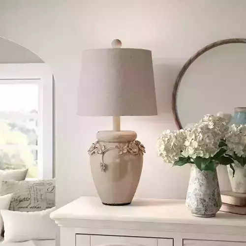 Bilderback Ivory Table Light Lamp