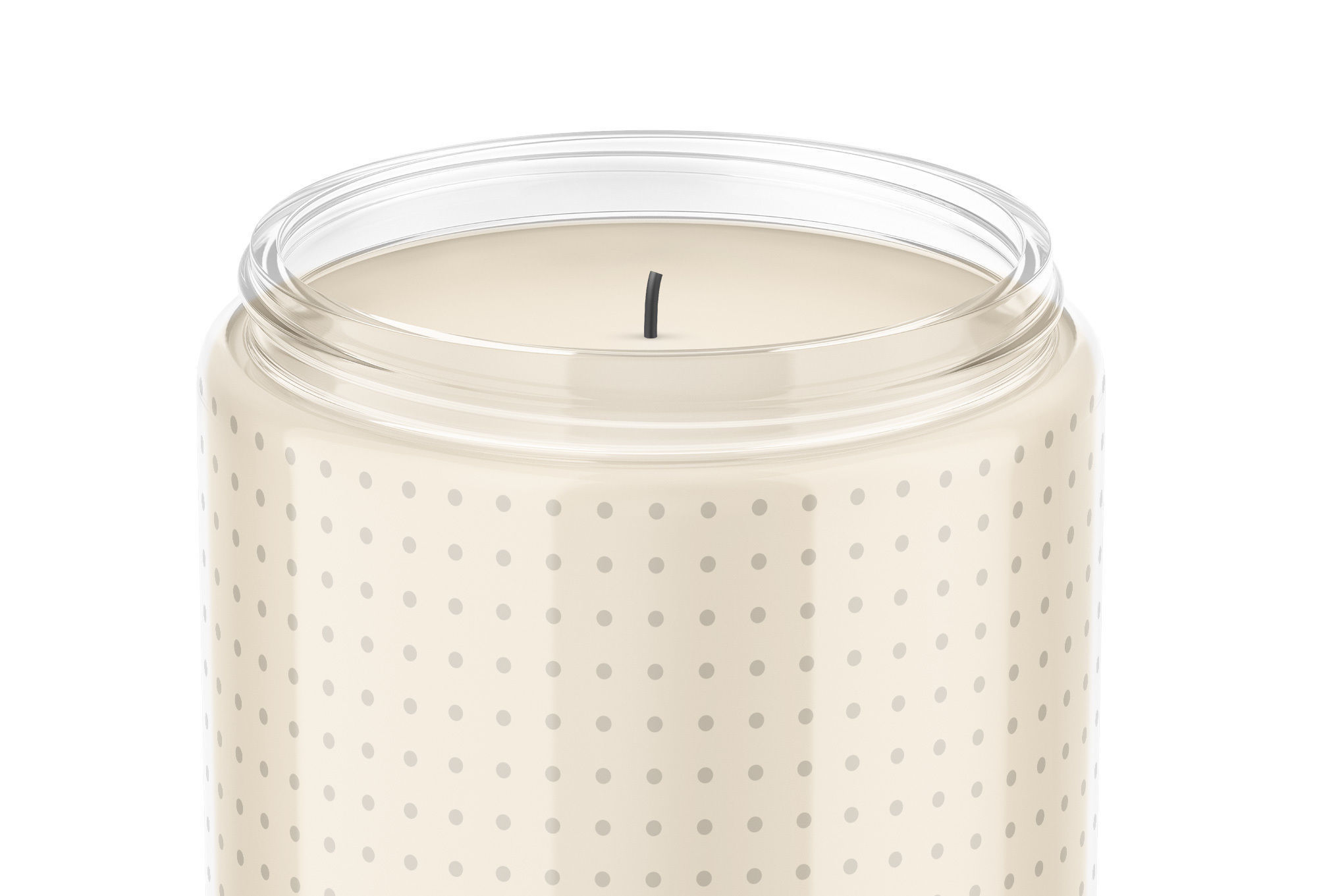 Candle Jar  Low-poly 3D model_2