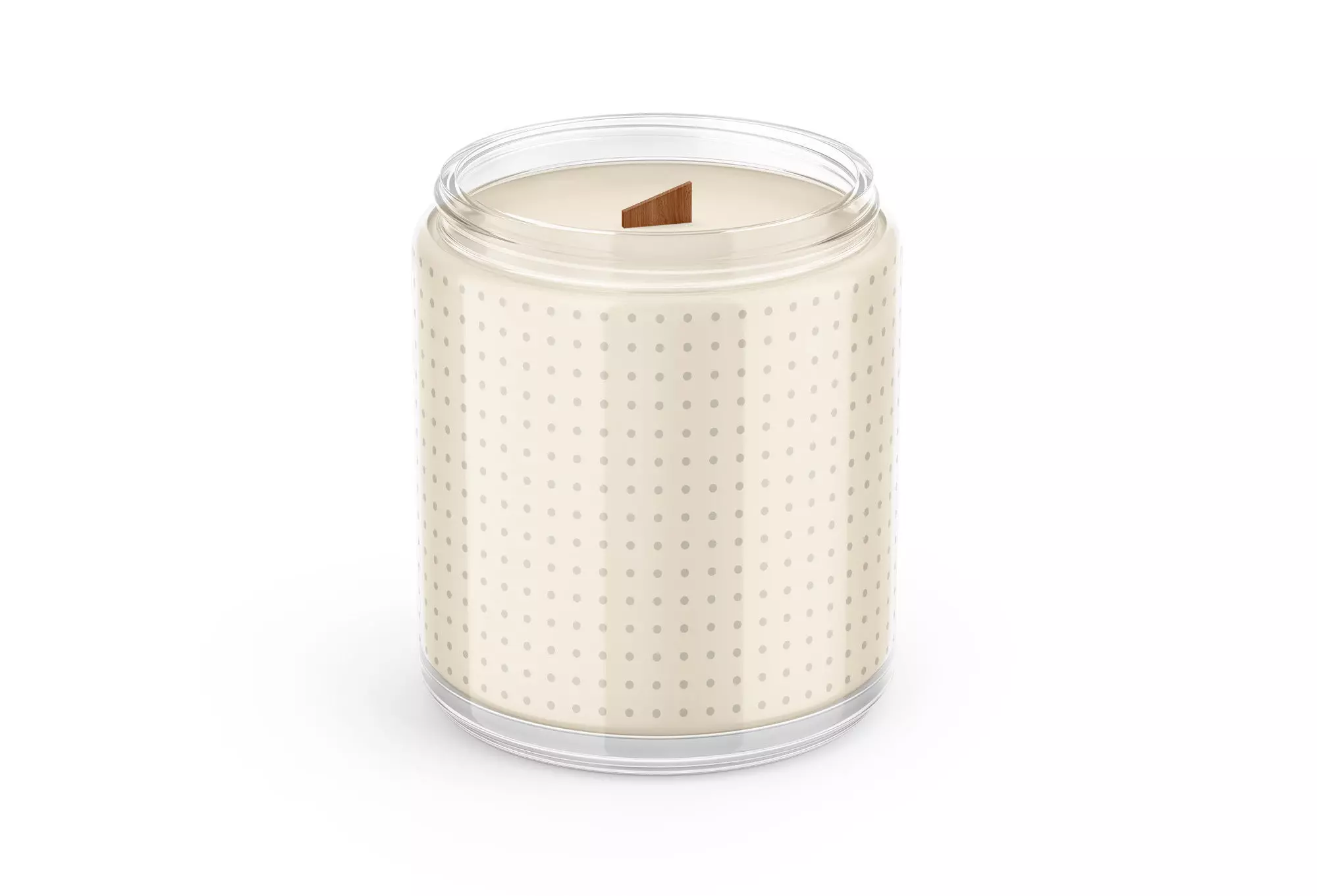 Candle Jar  Low-poly 3D model_0