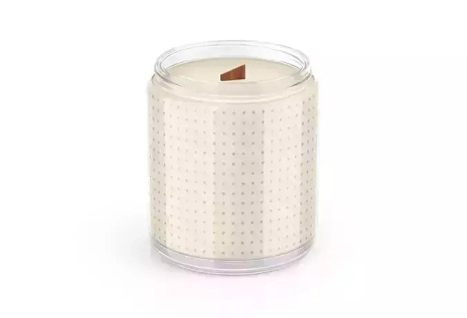 Candle Jar  Low-poly 3D model