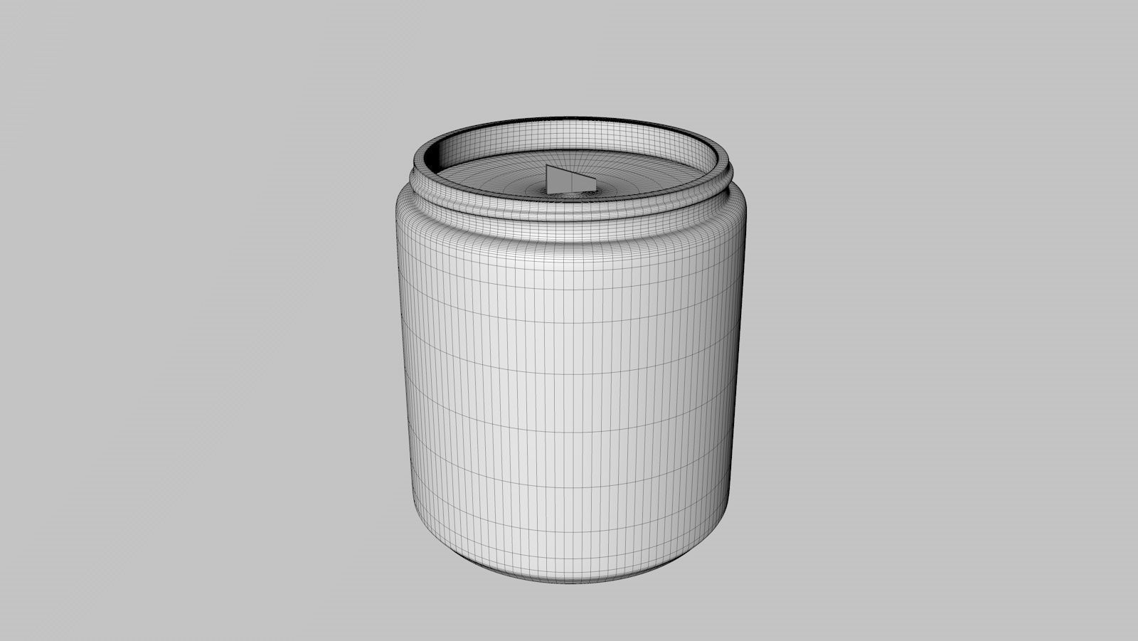Candle Jar  Low-poly 3D model_5