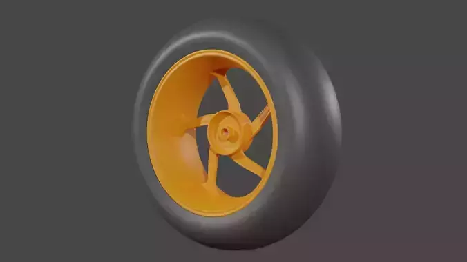 Motor Racing Wheel And Slick Tire