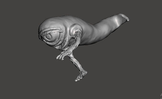 One eyed monster vintage space toy scan 3D print model