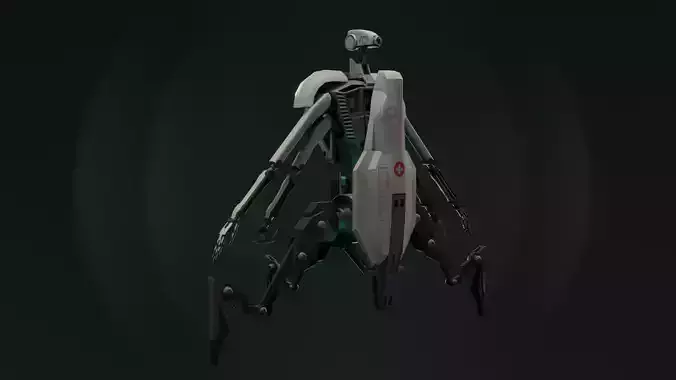 Med-droid futuristic looking robot