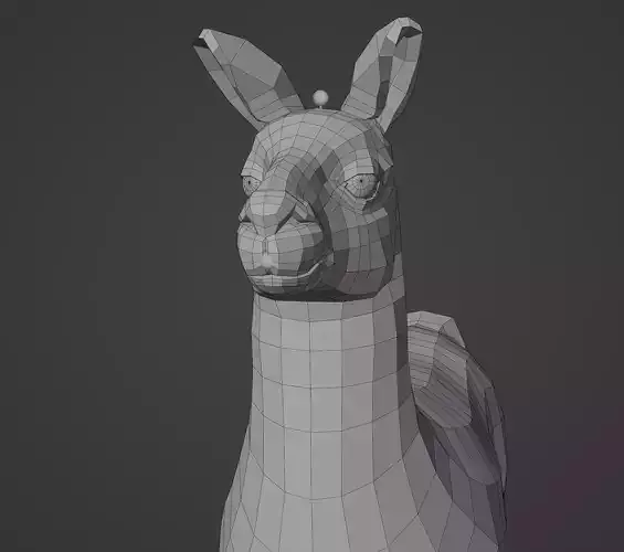 Low poly Lama llama