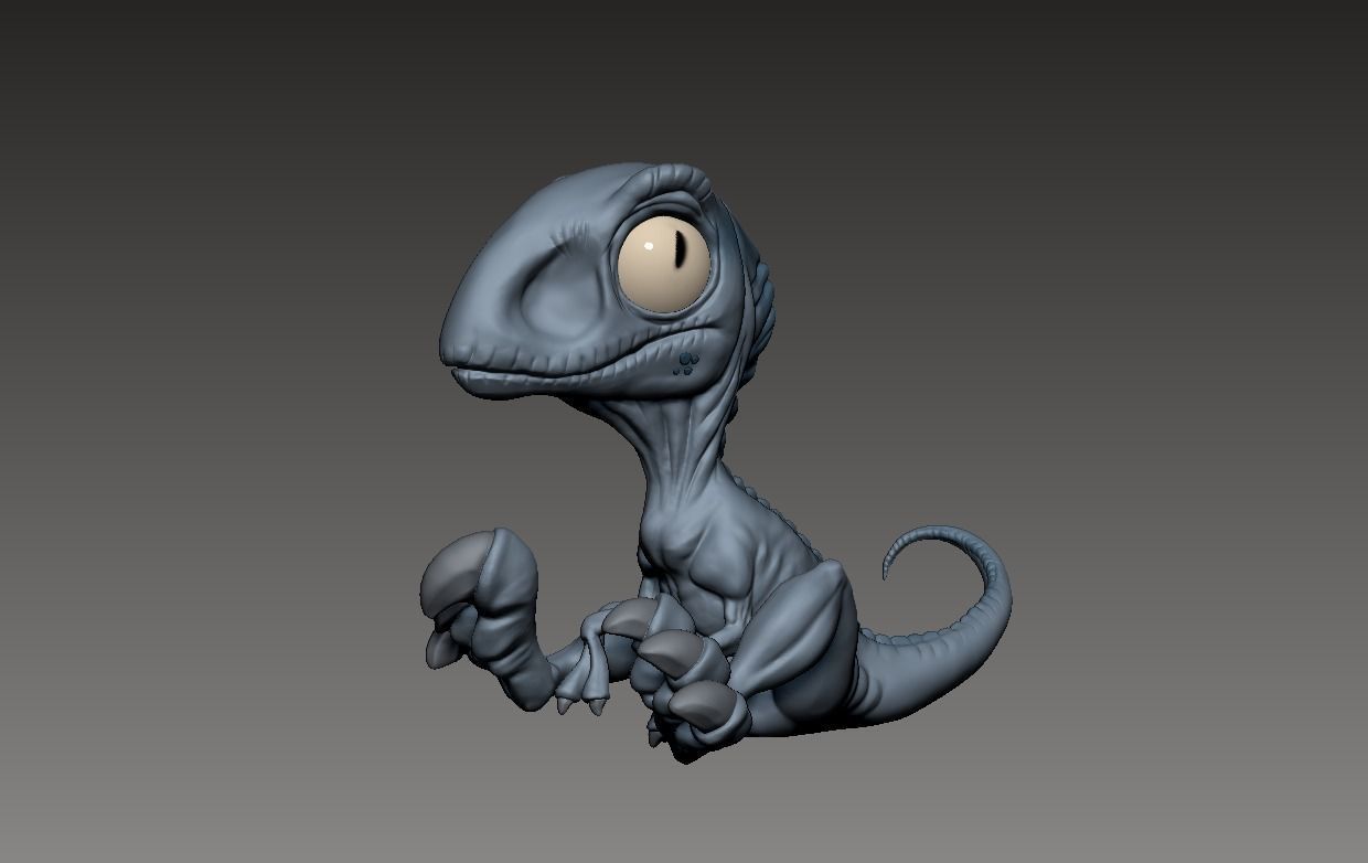 Baby Blue Miniature From Jurassic World 3D print model_5