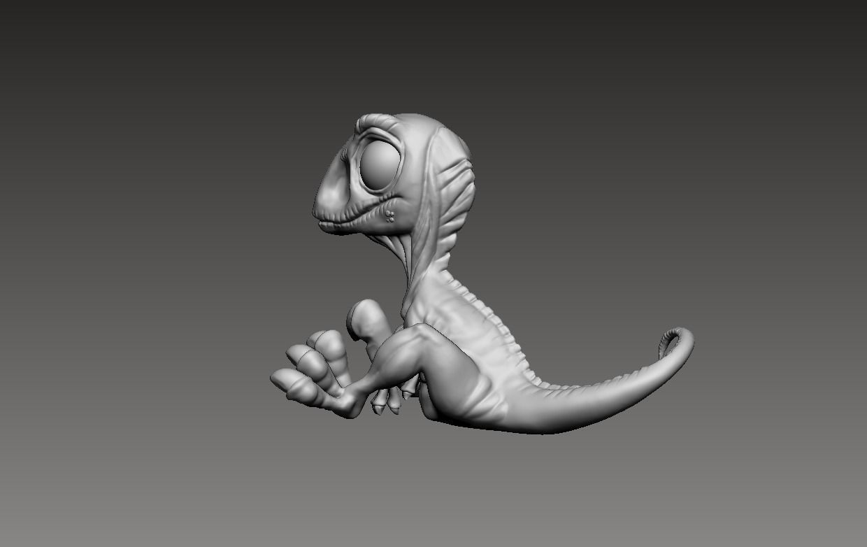 Baby Blue Miniature From Jurassic World 3D print model_11