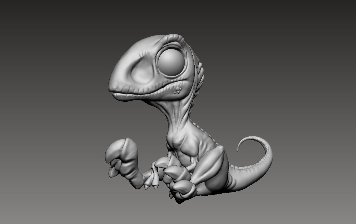 Baby Blue Miniature From Jurassic World 3D print model_6