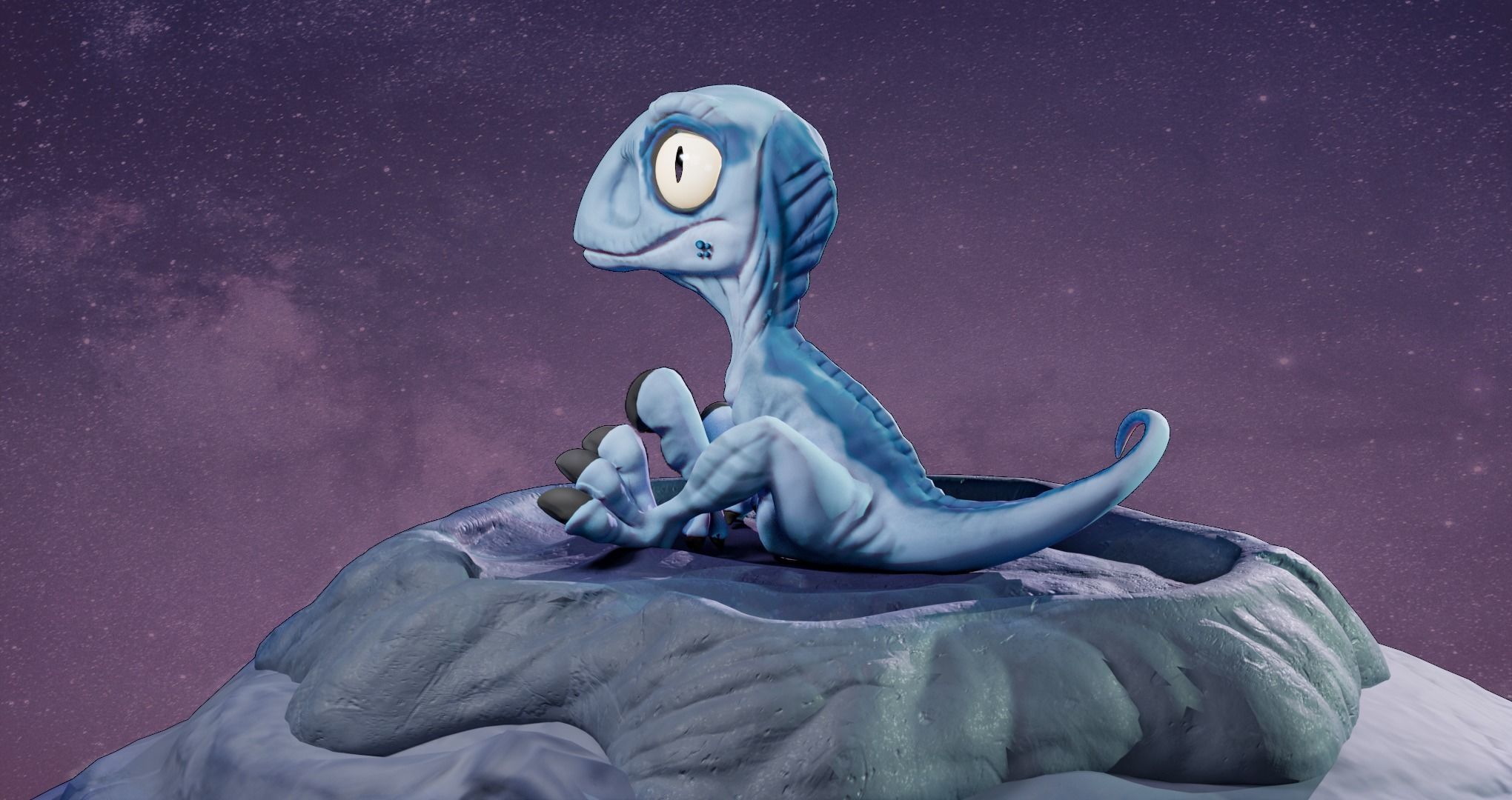 Baby Blue Miniature From Jurassic World 3D print model_4