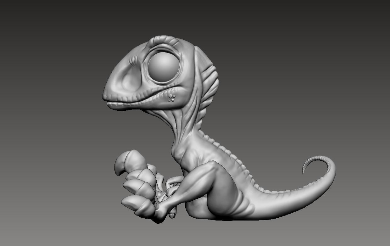 Baby Blue Miniature From Jurassic World 3D print model_7