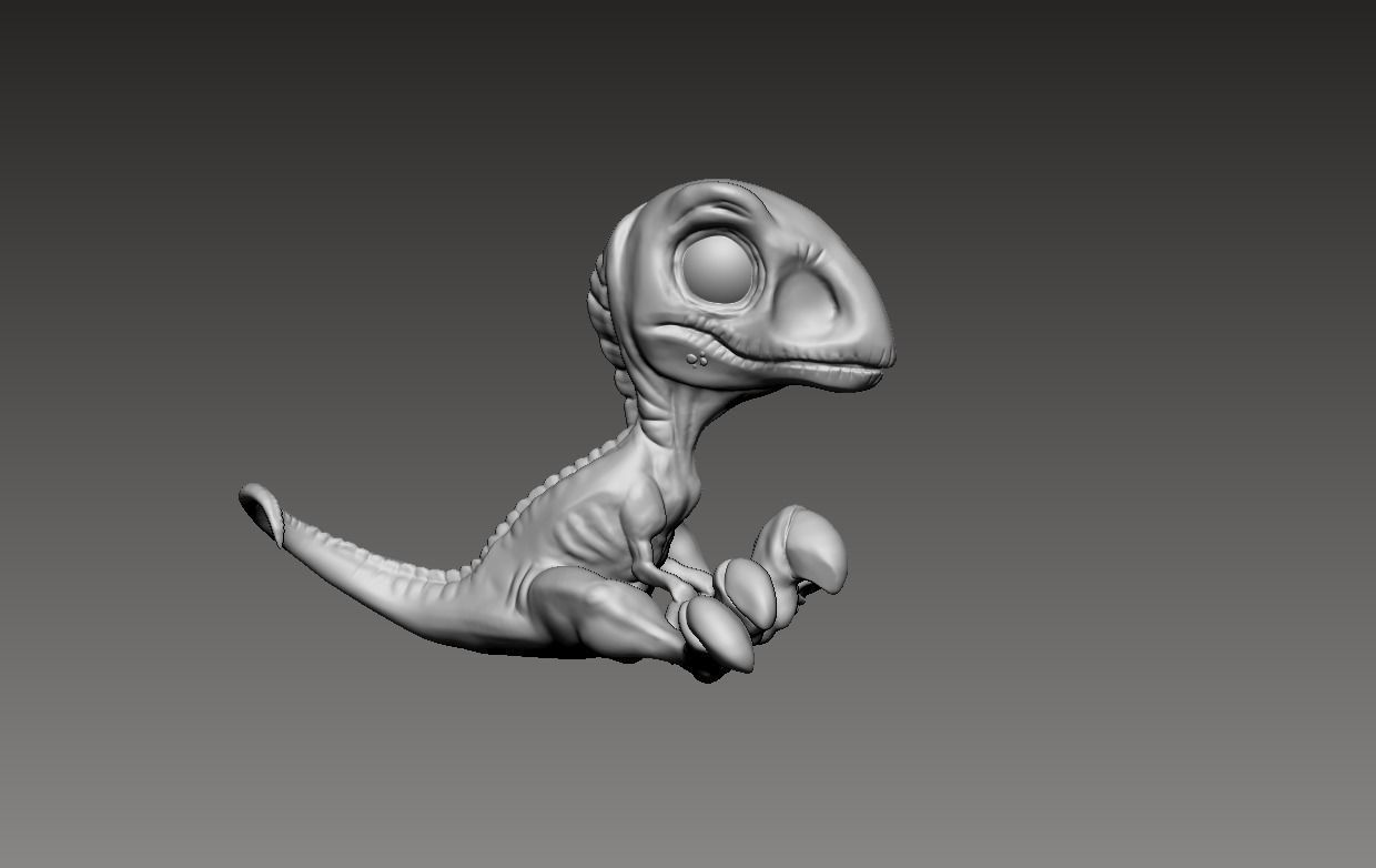 Baby Blue Miniature From Jurassic World 3D print model_9