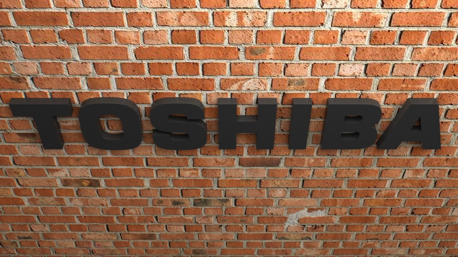 Toshiba Logo 3D print model_2