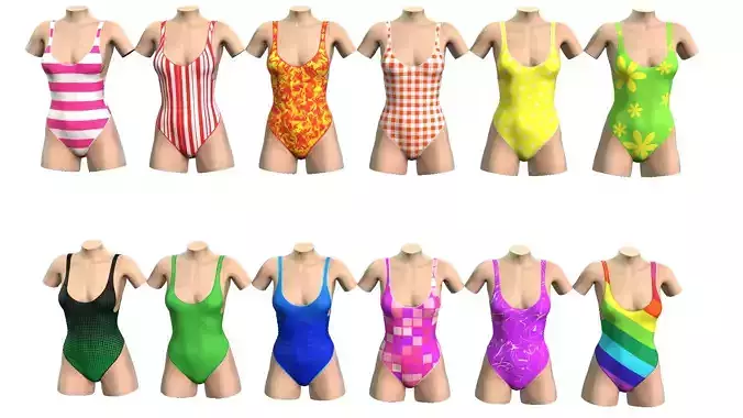 SS collection 12 in 1 3D model