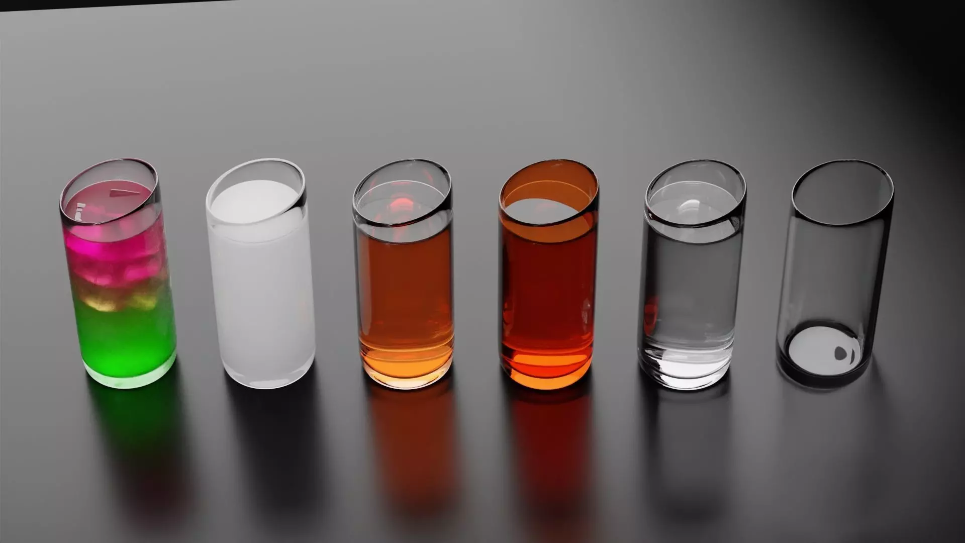 Highball glass 5 3D model_0