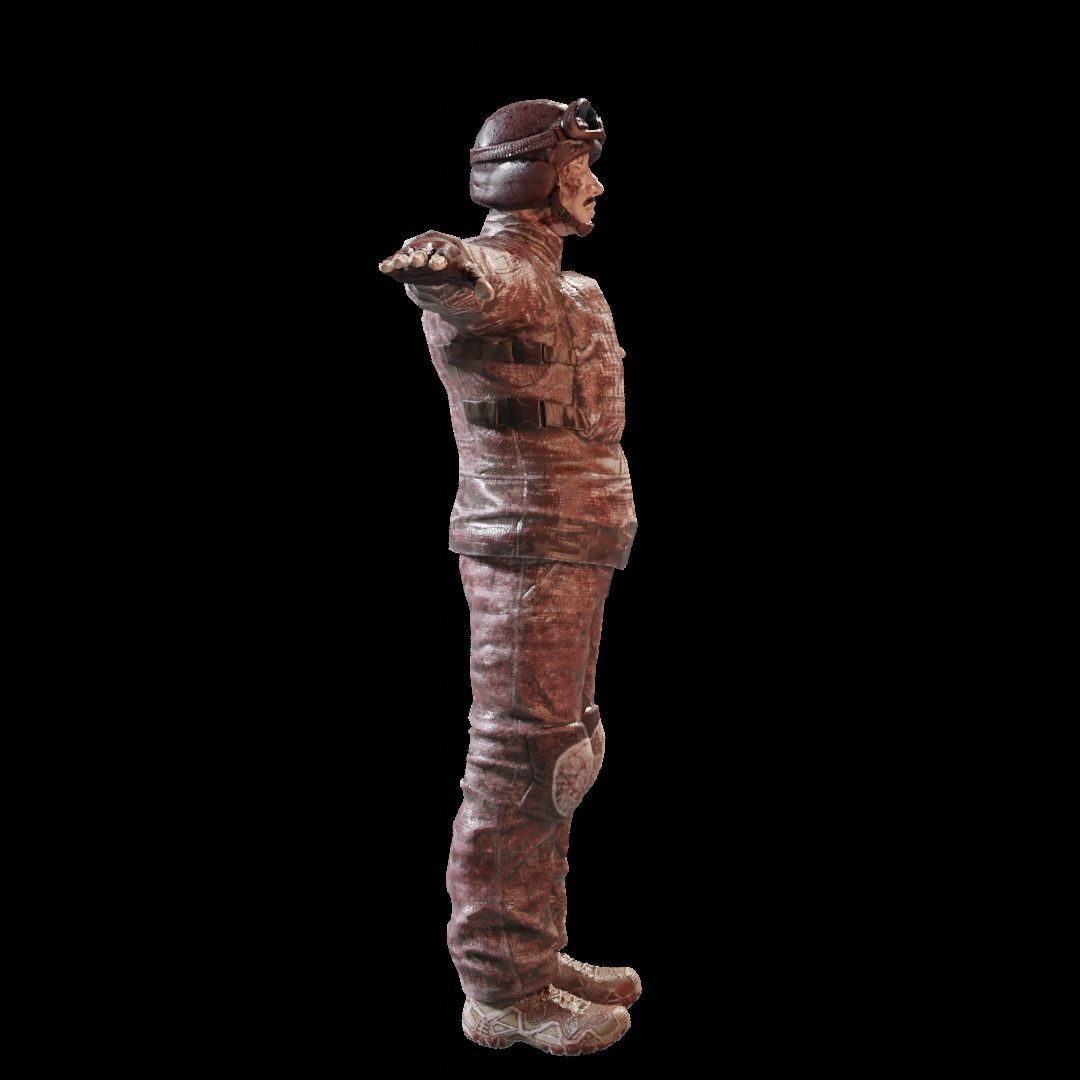 Zombie Military and Police Pack Low-poly 3D model_19