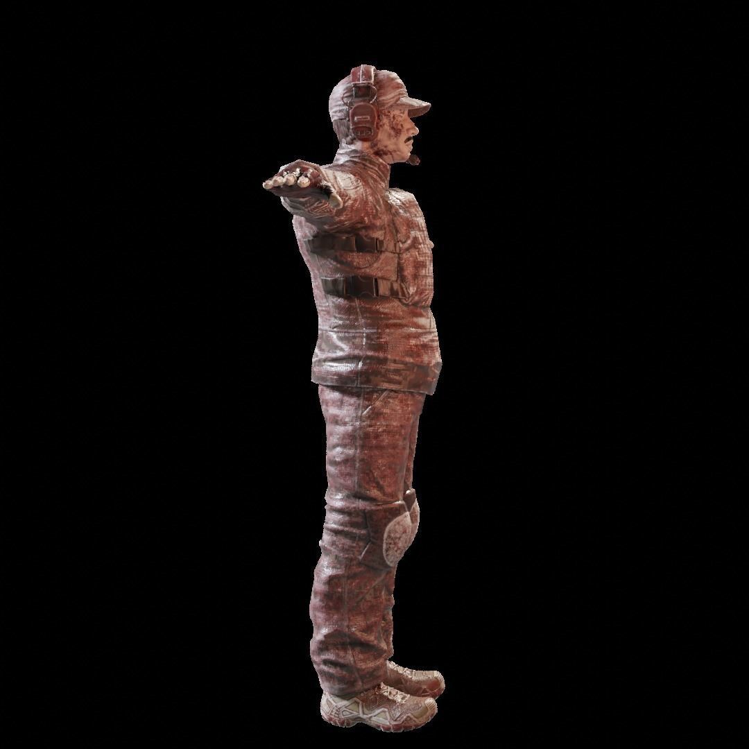 Zombie Military and Police Pack Low-poly 3D model_13