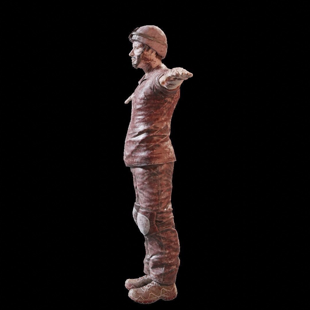 Zombie Military and Police Pack Low-poly 3D model_16