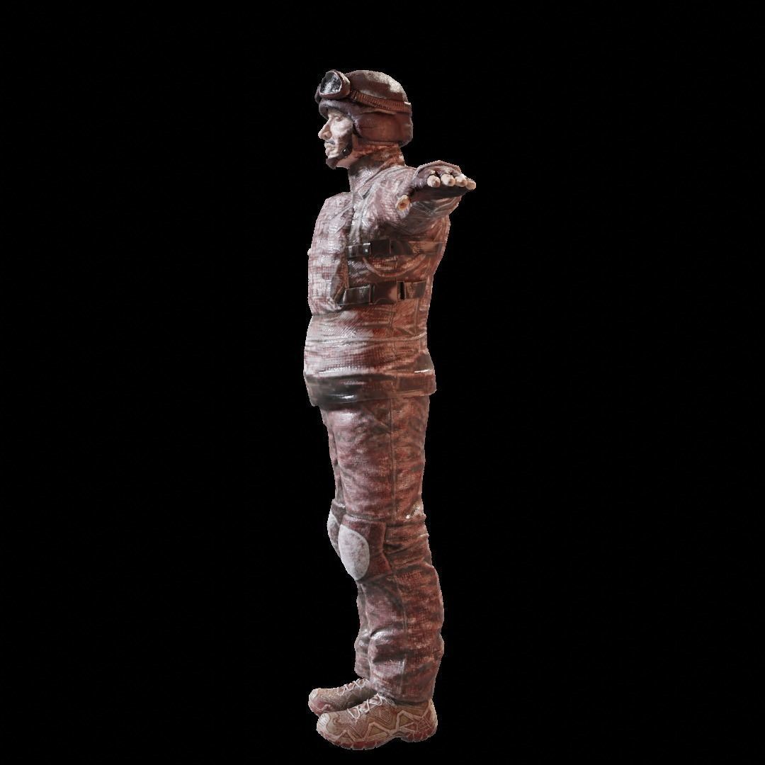 Zombie Military and Police Pack Low-poly 3D model_20