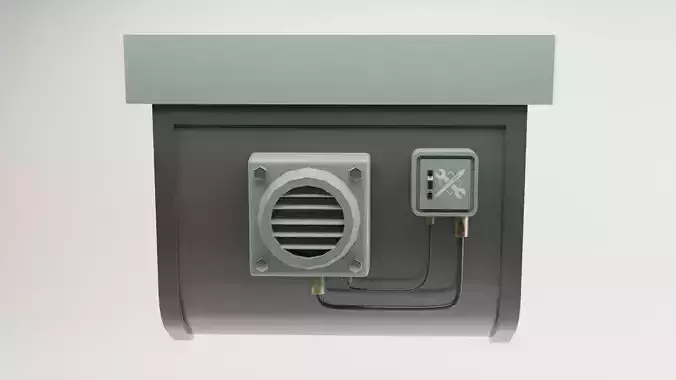 Air conditioning Game Ready - Low Poly Model