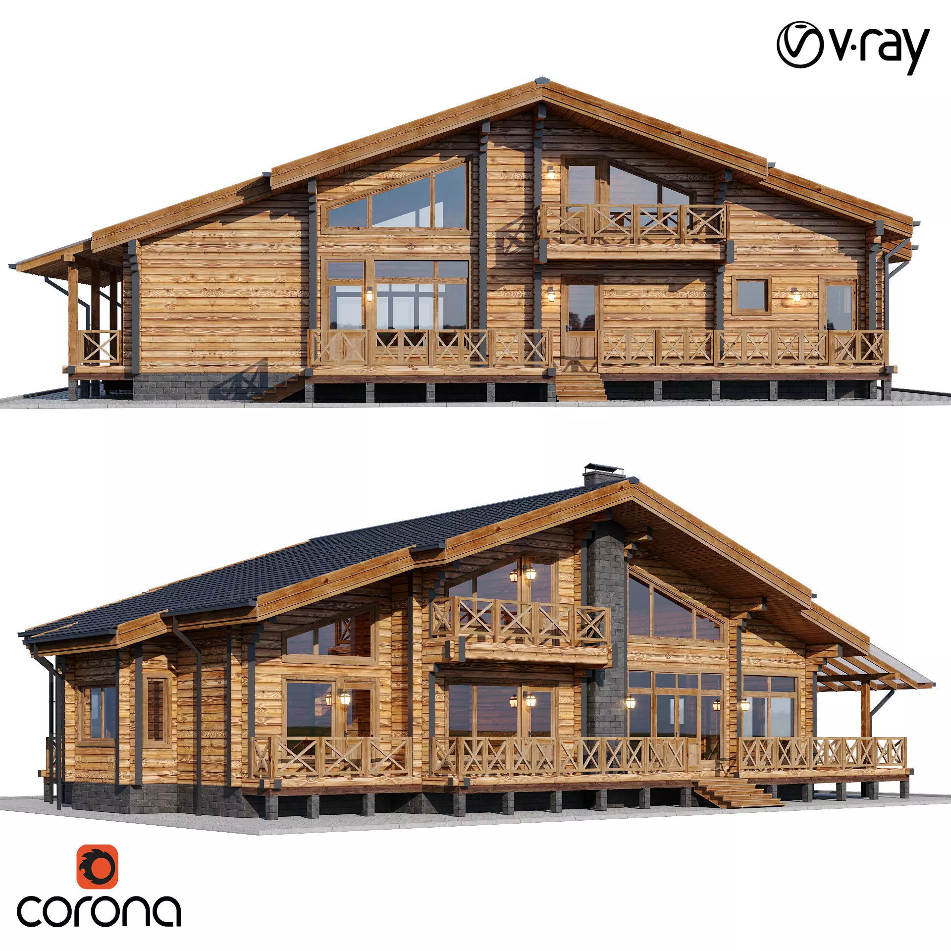 Country house 3D model_0