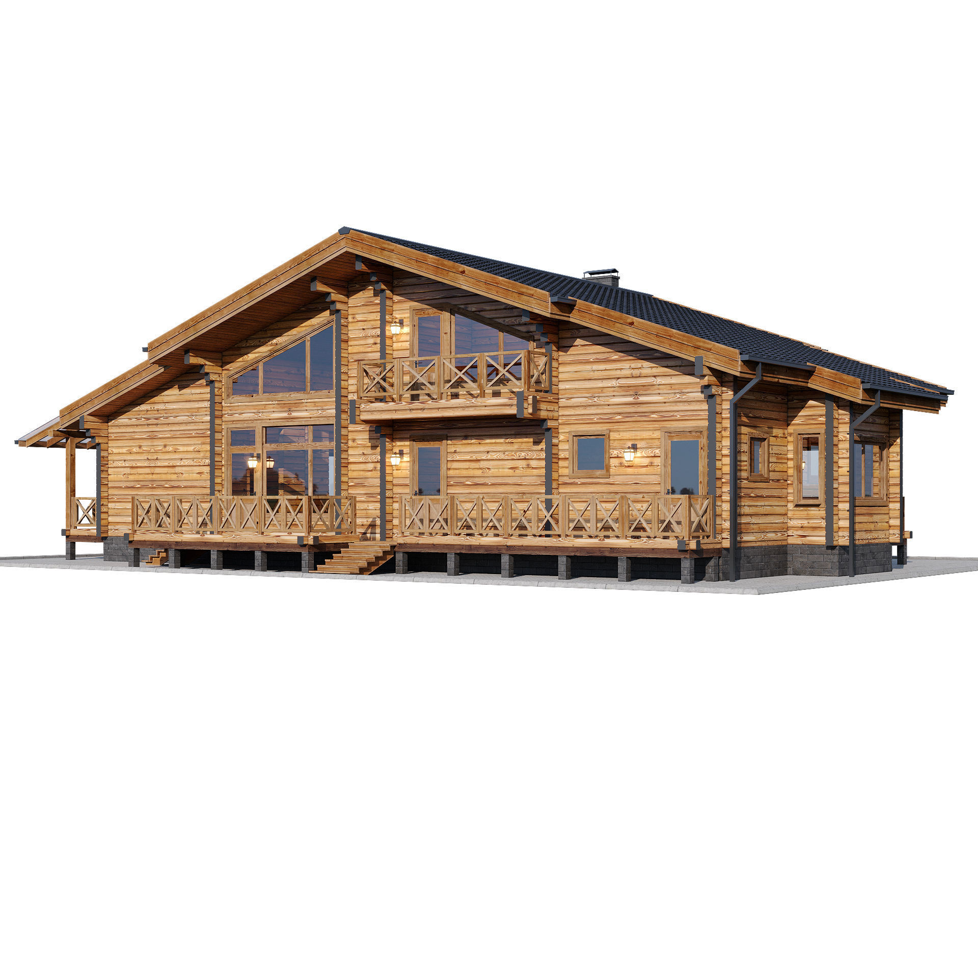 Country house 3D model_3