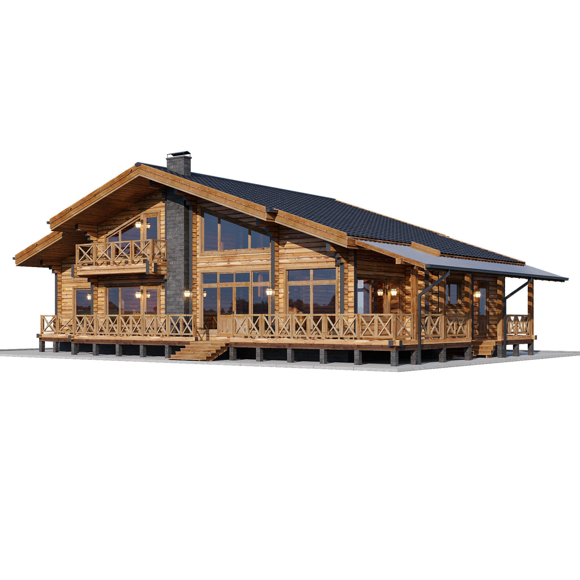 Country house 3D model_4