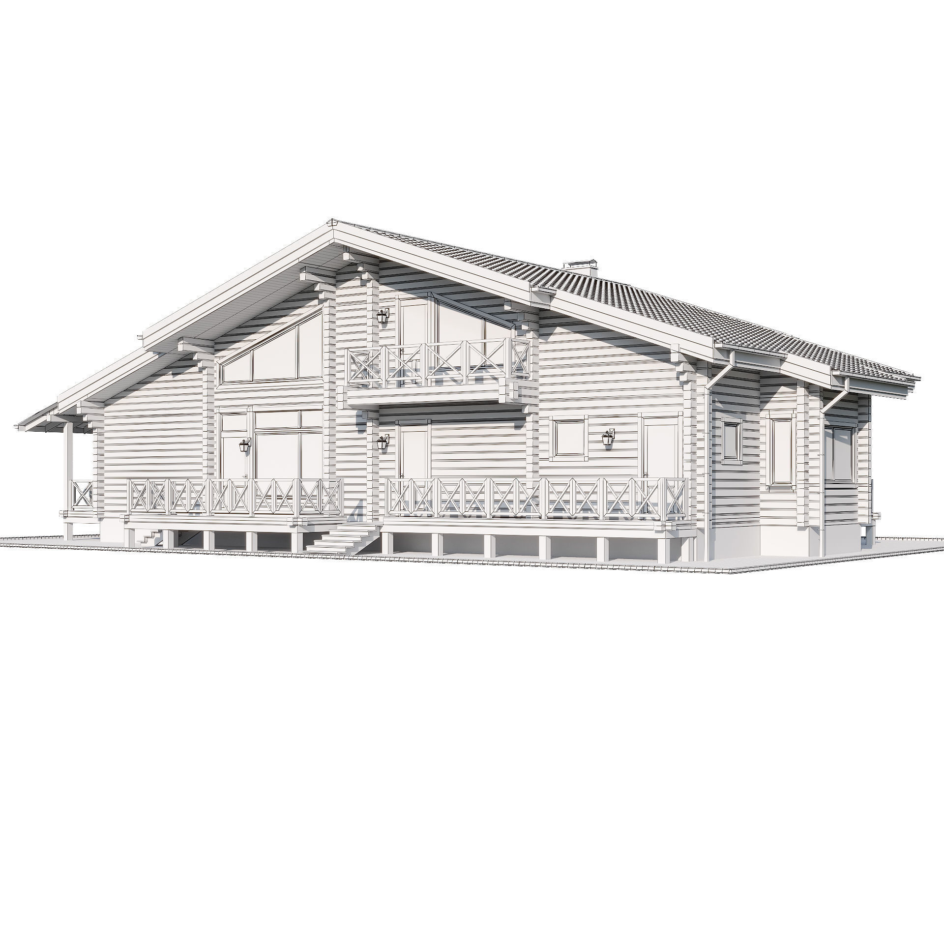 Country house 3D model_10