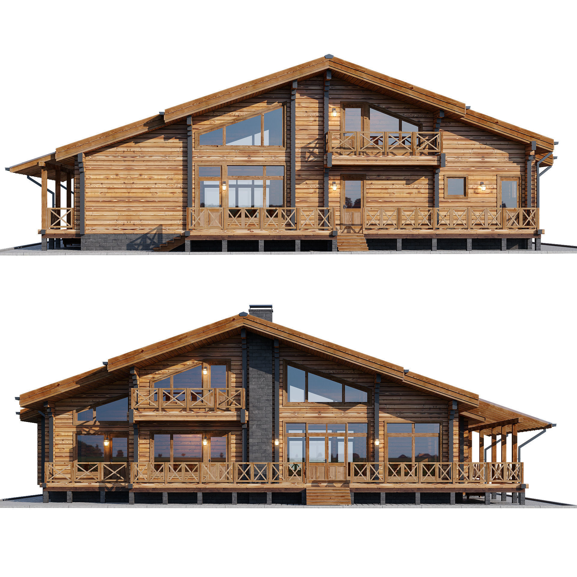 Country house 3D model_6