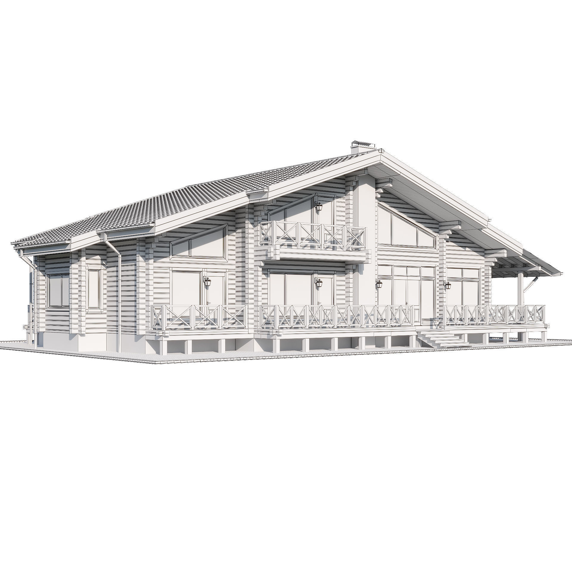 Country house 3D model_8