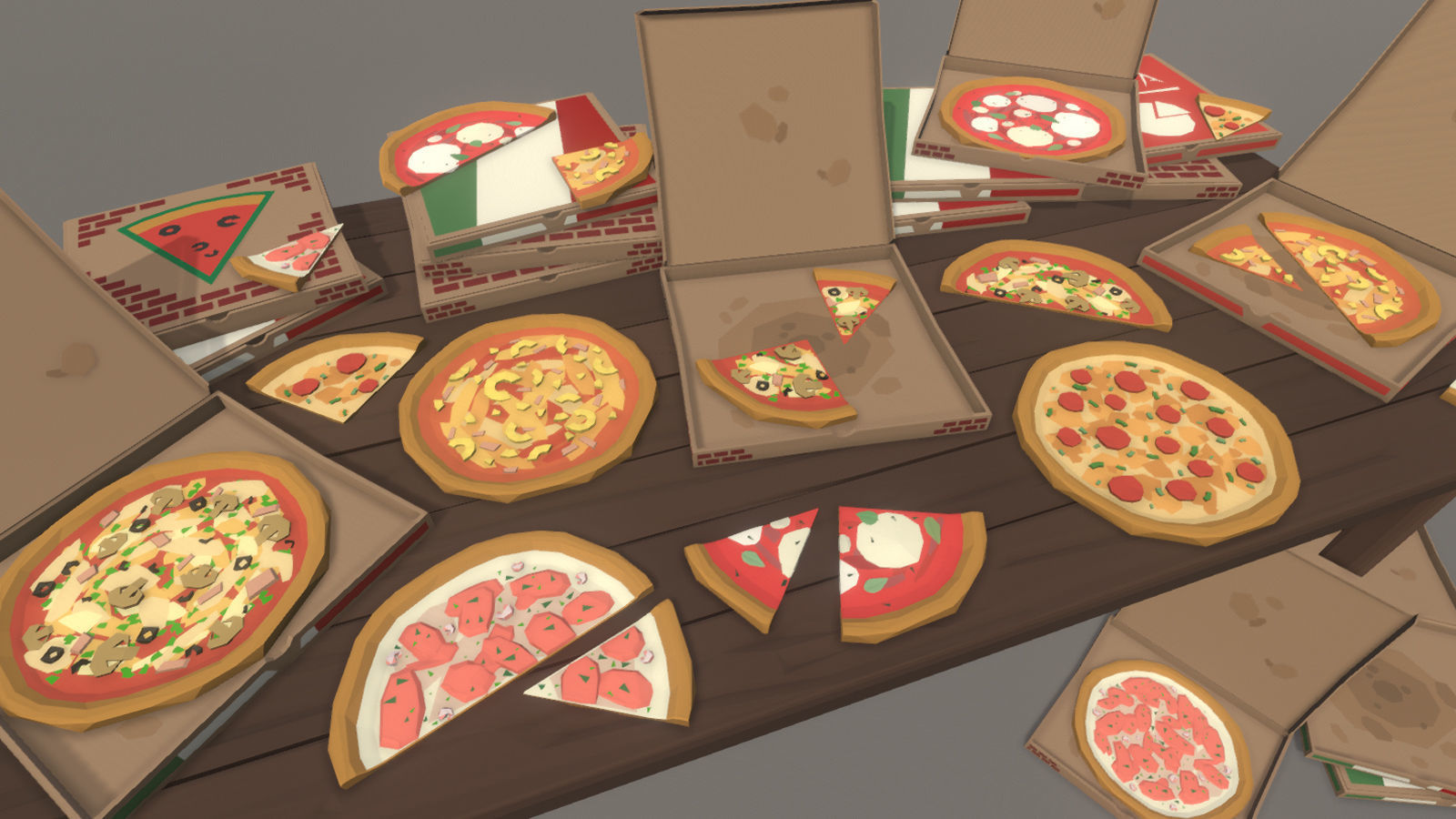 LowPolyPro Fast-foods Low-poly 3D model_5