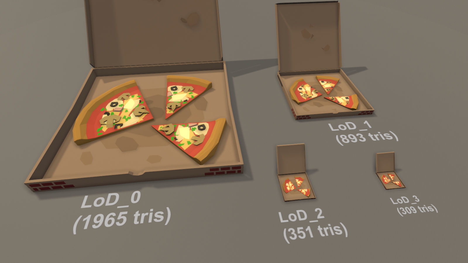 LowPolyPro Fast-foods Low-poly 3D model_10