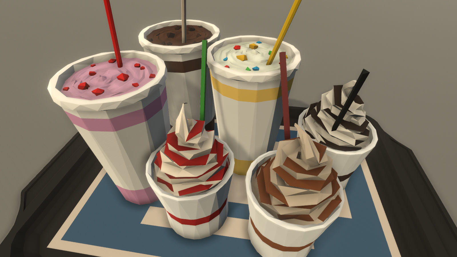 LowPolyPro Fast-foods Low-poly 3D model_3