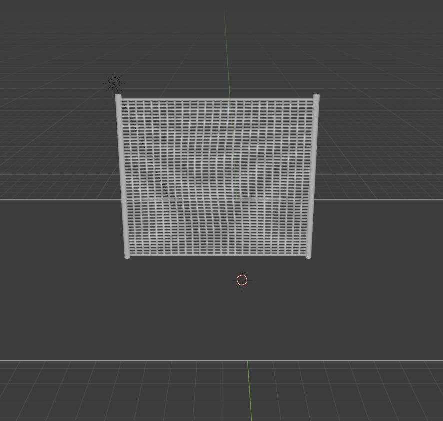 Metal Fences Low-poly 3D model_21