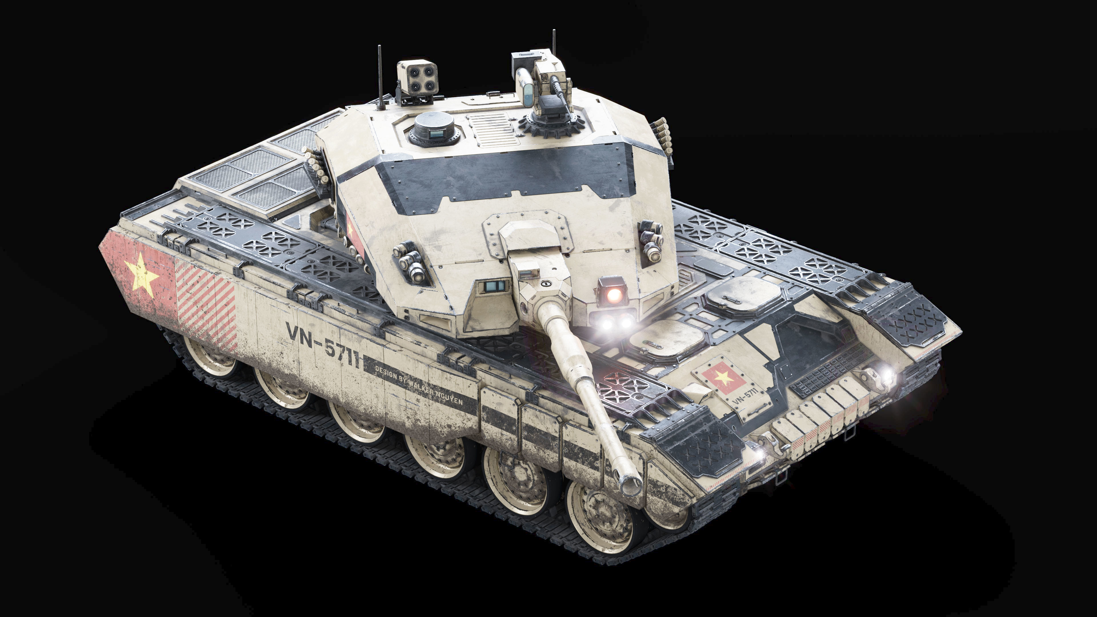 VN 5th generation Tank Z-319 3D model_7