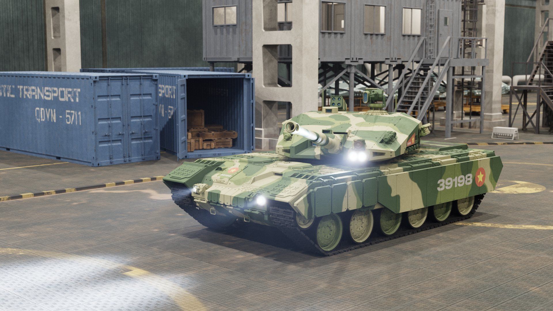 VN 5th generation Tank Z-319 3D model_11