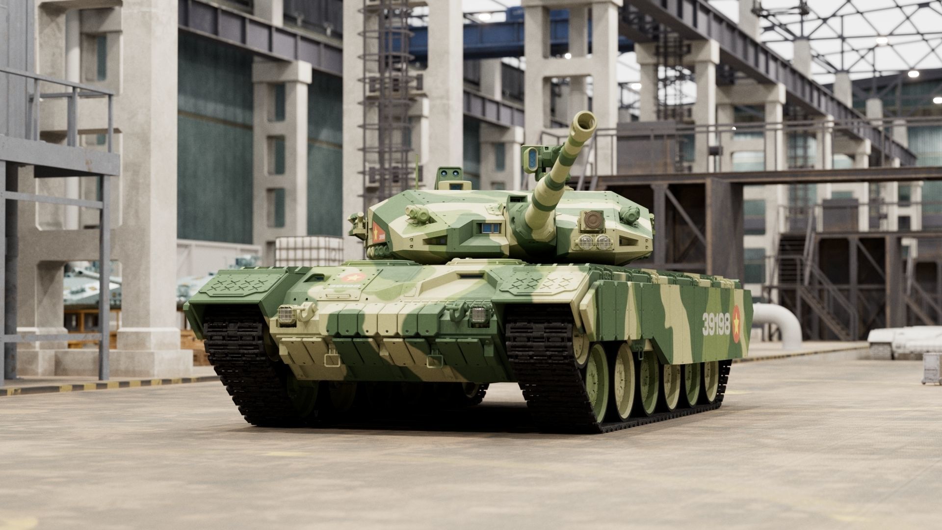 VN 5th generation Tank Z-319 3D model_10