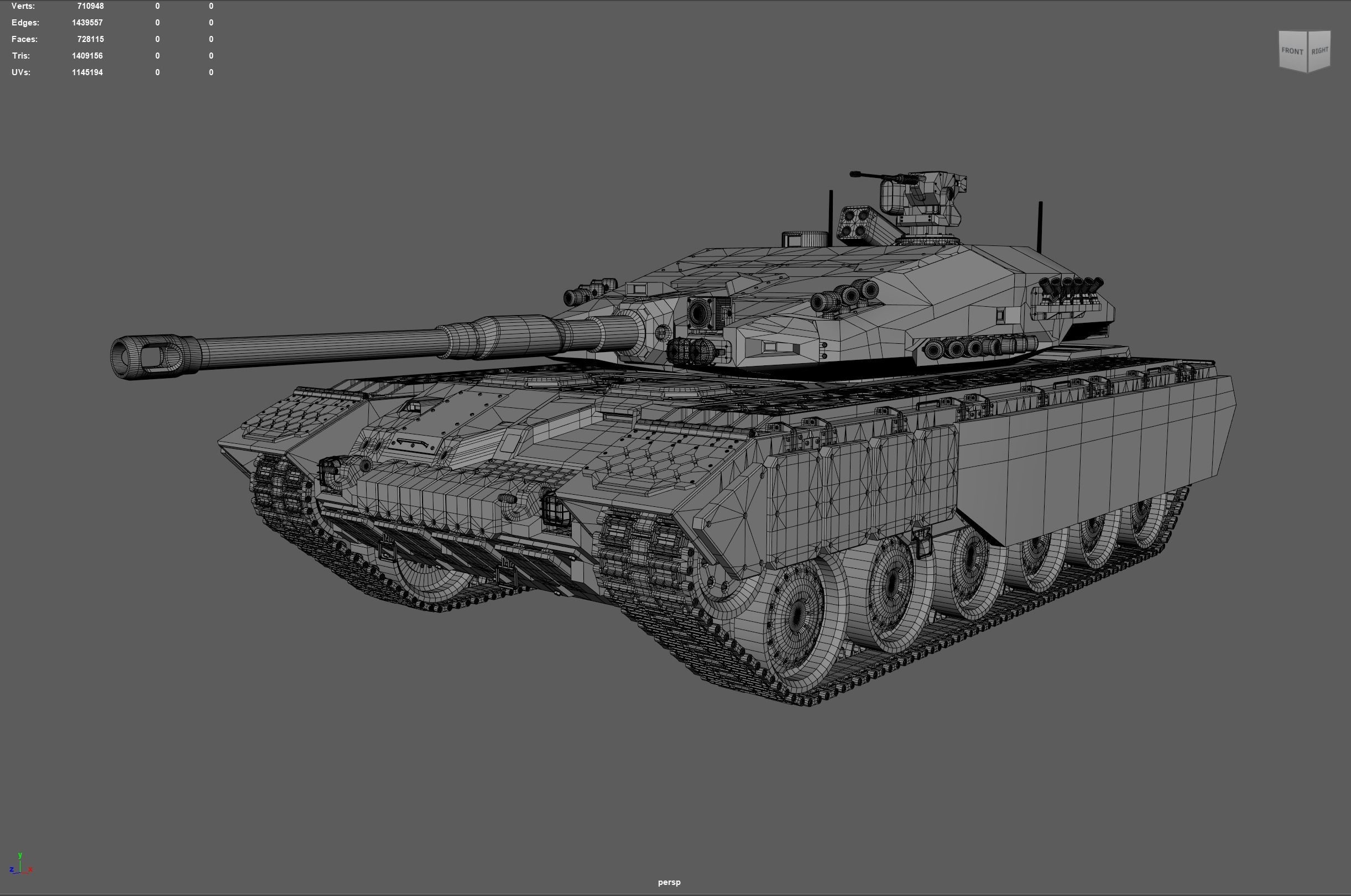 VN 5th generation Tank Z-319 3D model_13