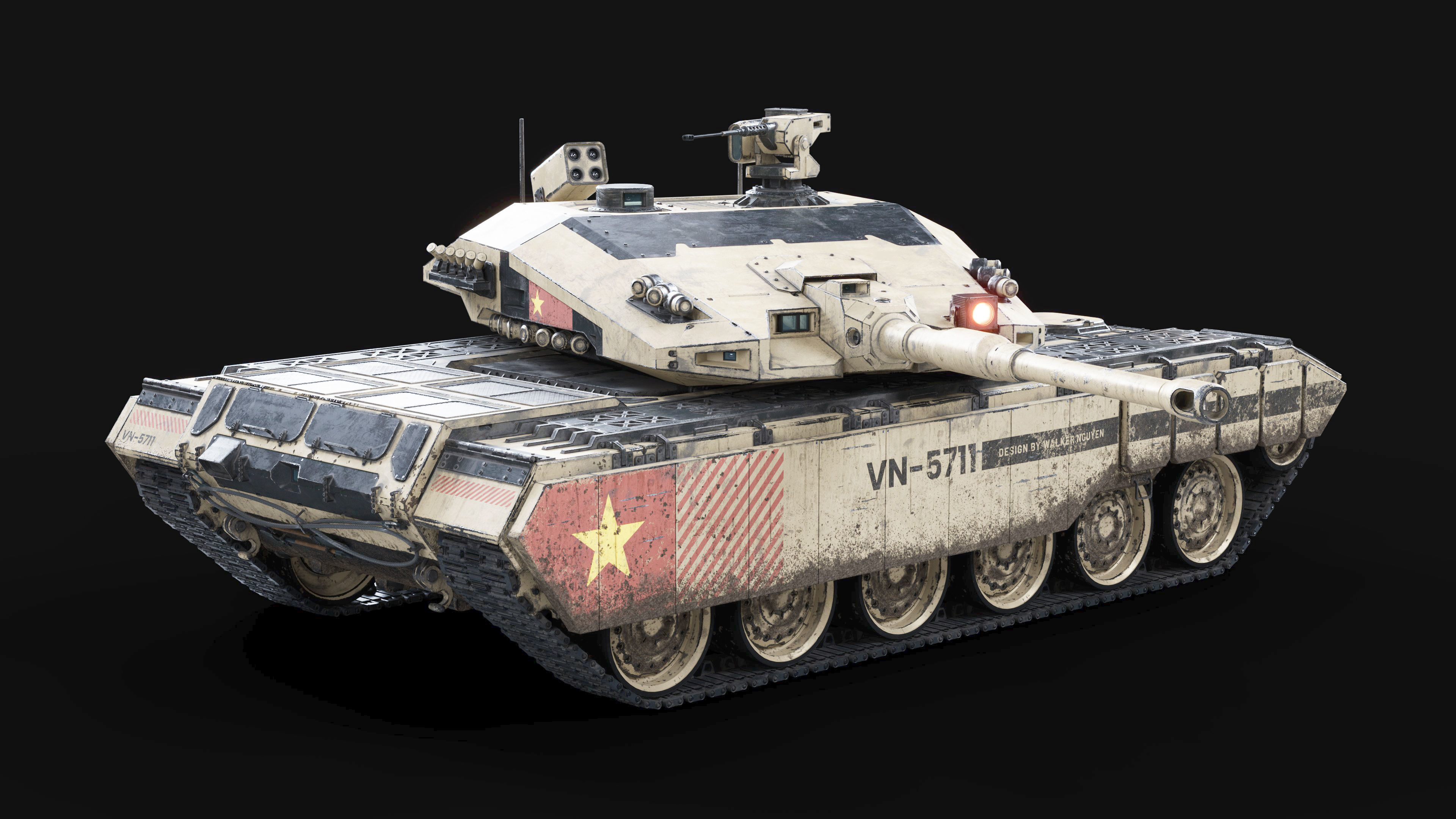 VN 5th generation Tank Z-319 3D model_1