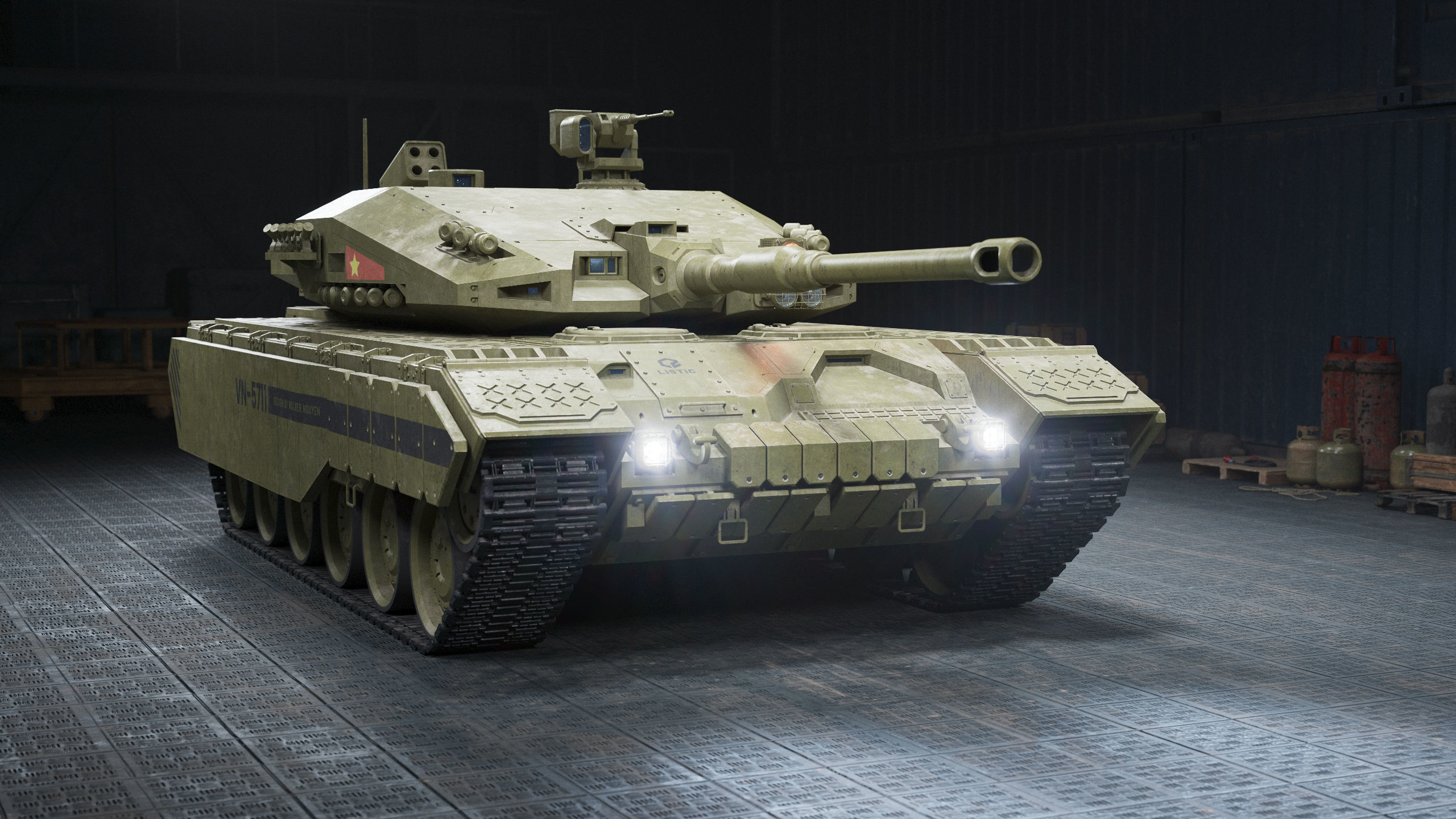 VN 5th generation Tank Z-319 3D model_9