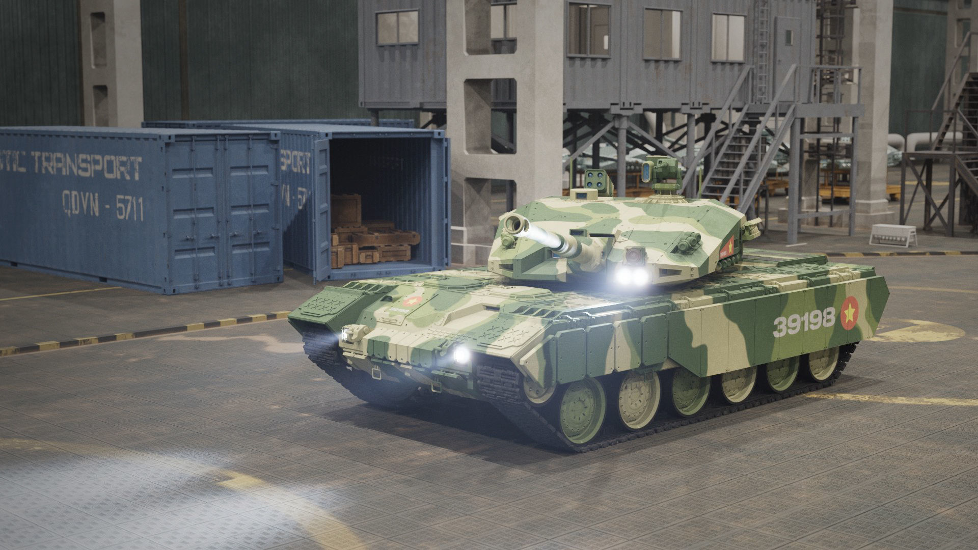 VN 5th generation Tank Z-319 3D model_12
