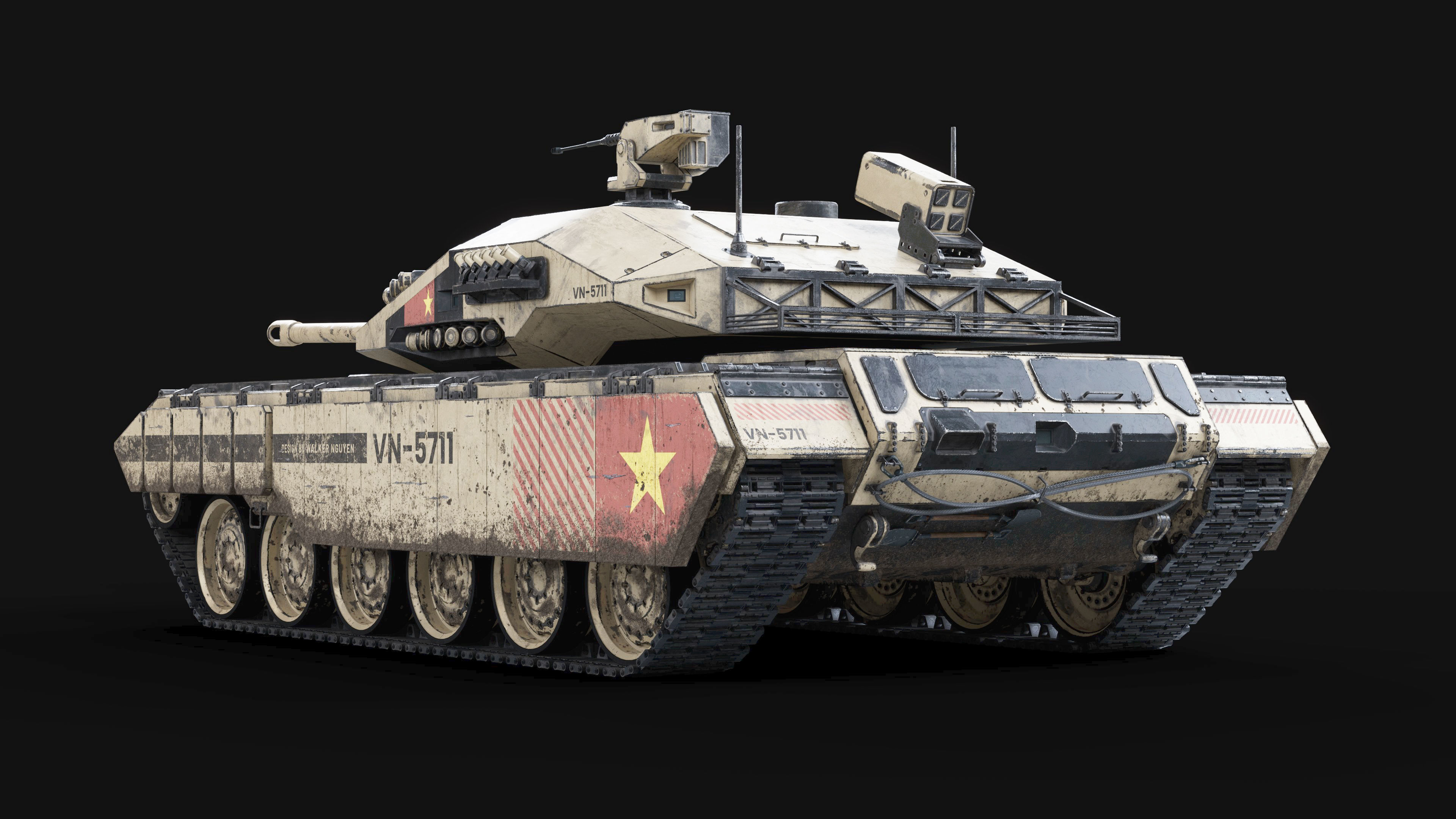 VN 5th generation Tank Z-319 3D model_2