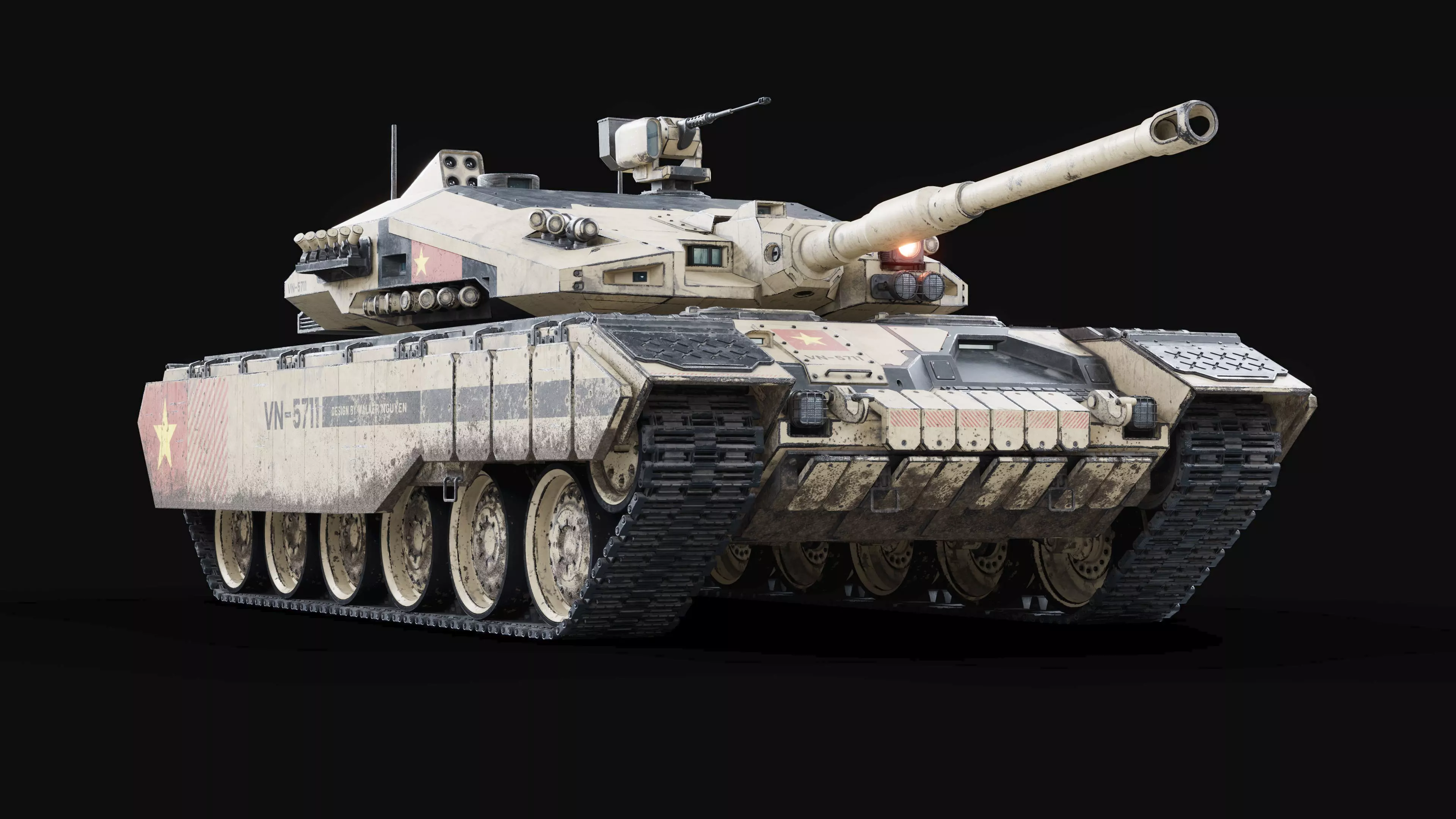 VN 5th generation Tank Z-319 3D model_0
