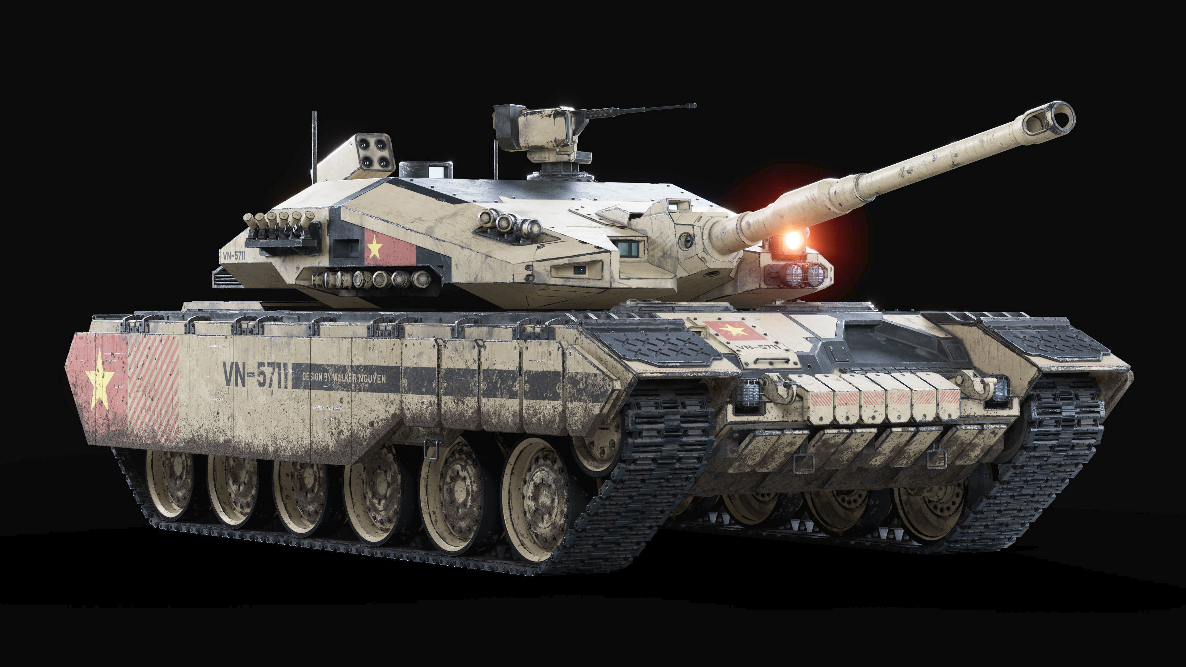 VN 5th generation Tank Z-319 3D model_5