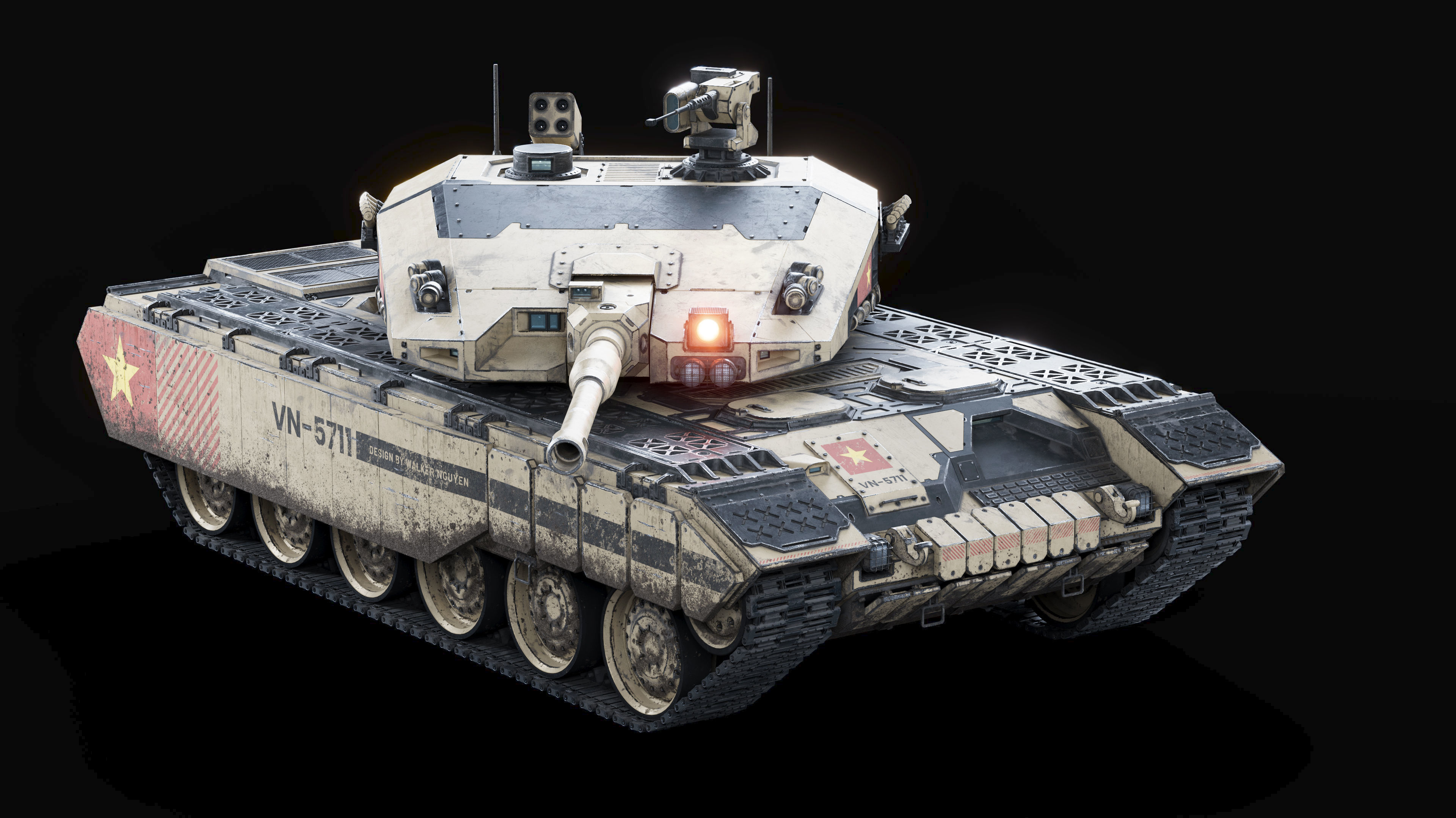 VN 5th generation Tank Z-319 3D model_6