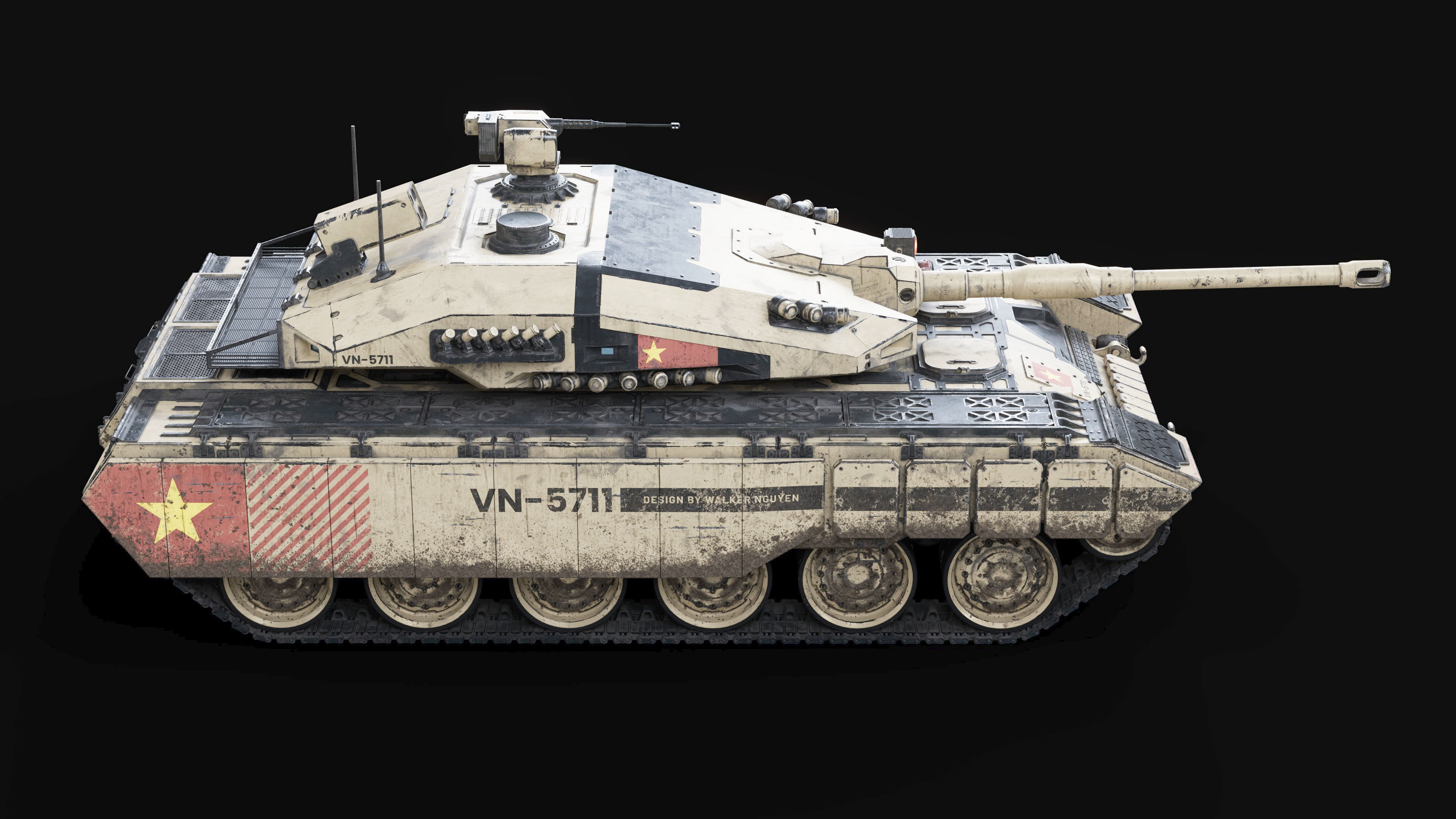 VN 5th generation Tank Z-319 3D model_3