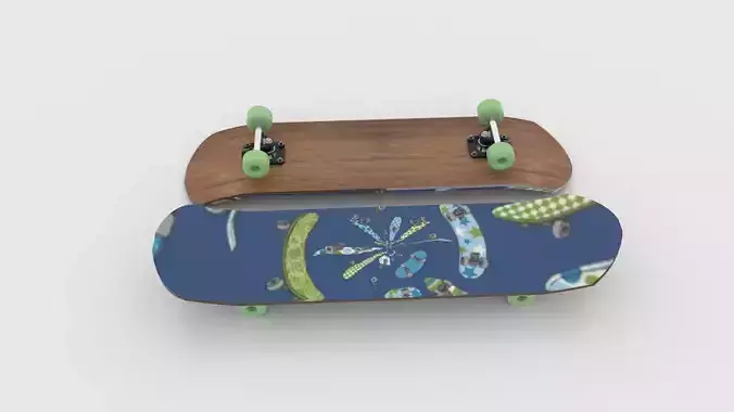 SKATEBOARD WITH SKIN
