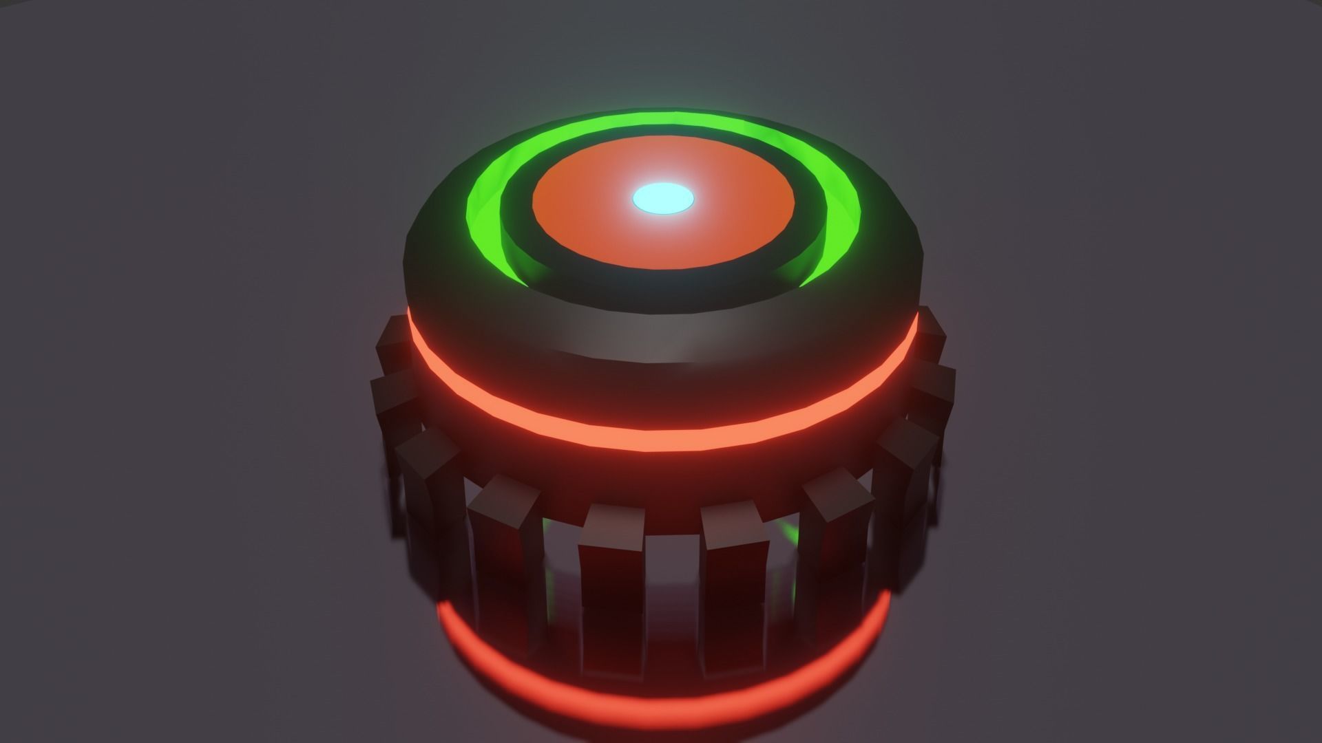 SCI-FI HOLOGRAM OBJECT 3D model_2
