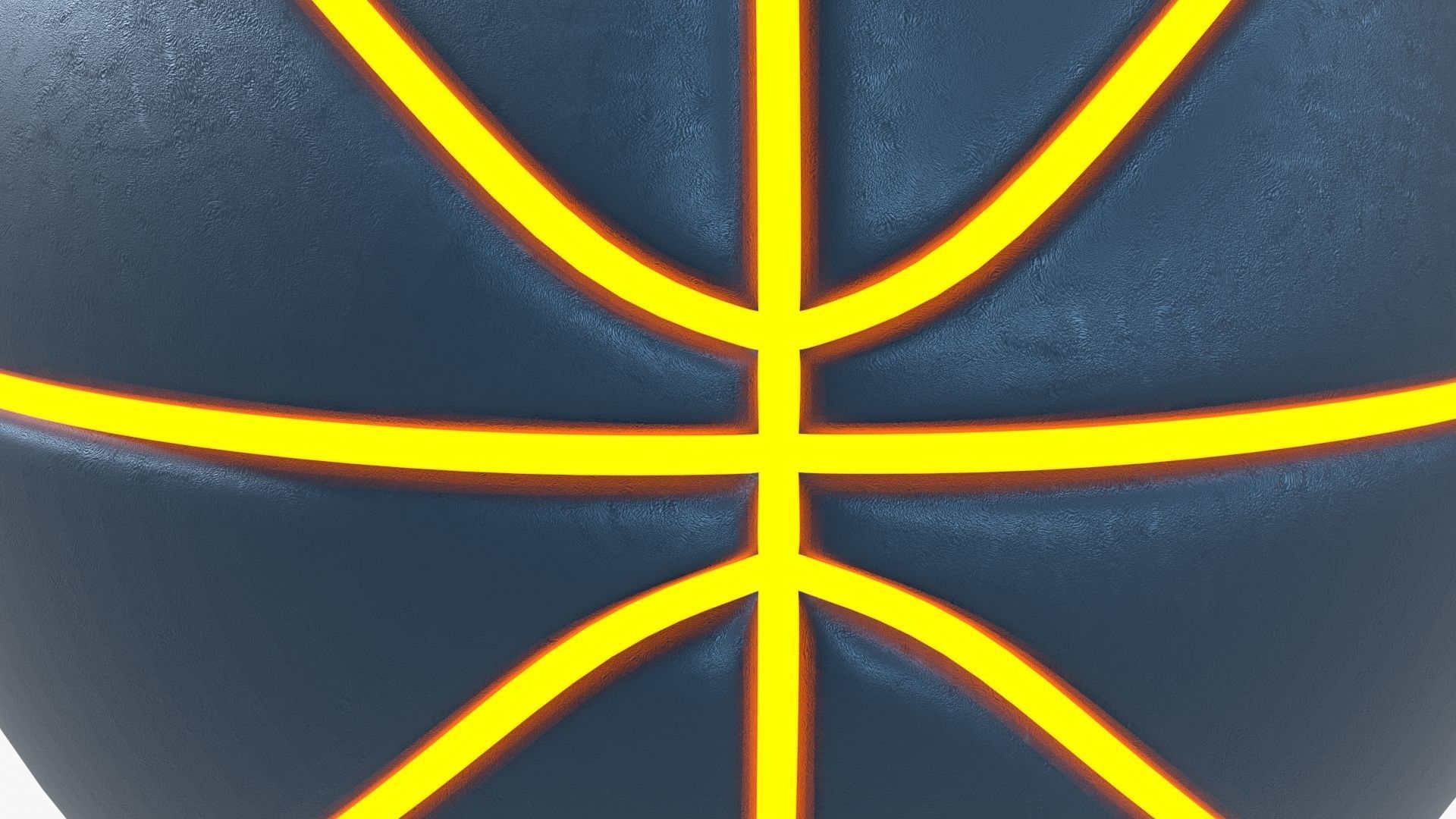 BasketBall rugby ball 3D model_4